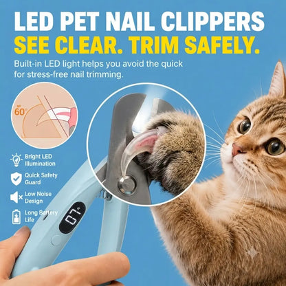 2026 Upgraded 2-In-1 Pet Nail Clipper & Grinder with Smart 2-Speed Display, Rechargeable Eco-Friendly Low Noise Pet Nail Clippers with LED Light & Nail Trapper, Professional Dog Grooming Kit for Dogs Cats #Summervibes #Petlovers