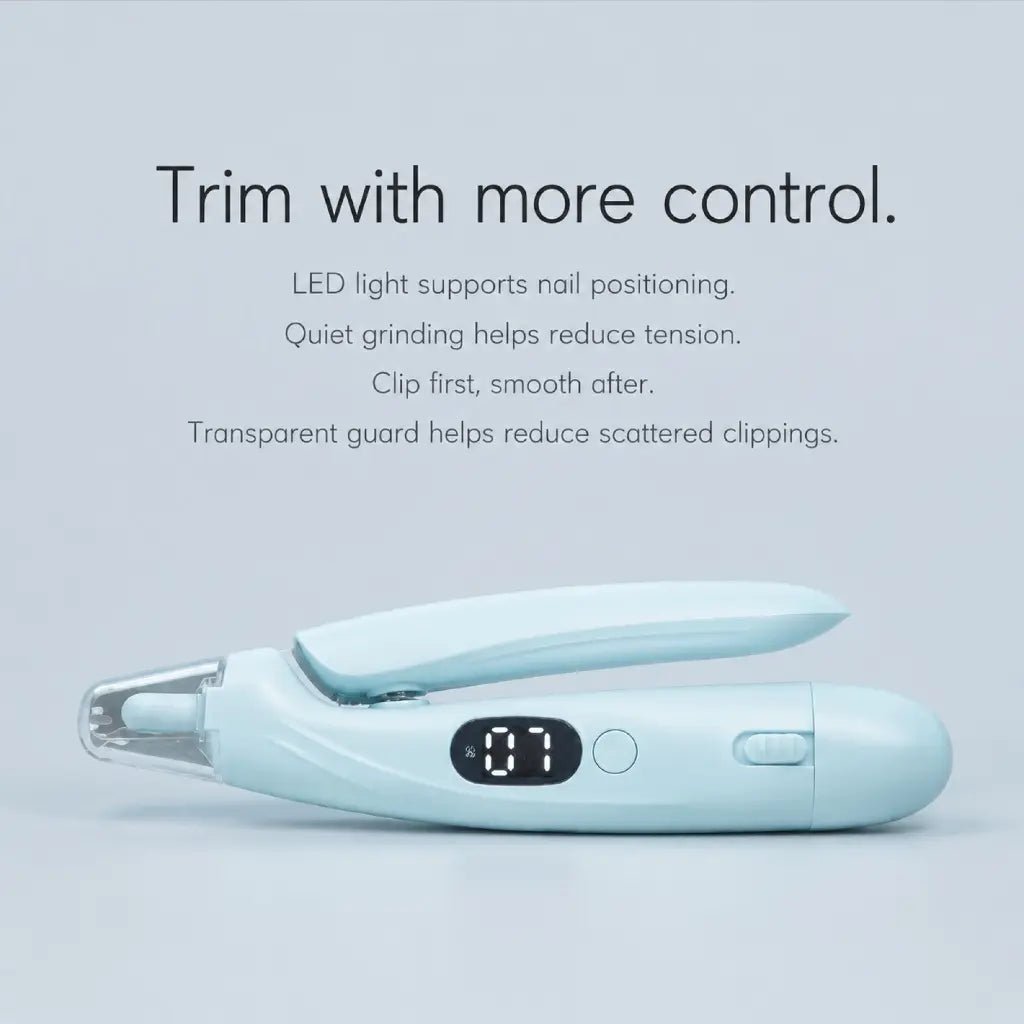 2026 Upgraded 2-In-1 Pet Nail Clipper & Grinder with Smart 2-Speed Display, Rechargeable Eco-Friendly Low Noise Pet Nail Clippers with LED Light & Nail Trapper, Professional Dog Grooming Kit for Dogs Cats #Summervibes #Petlovers