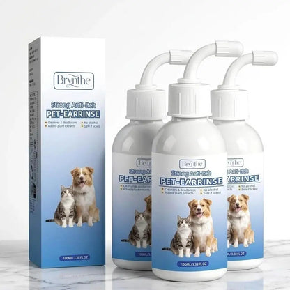Gentle Pet Ear Wash | Odor-Free Cleaning for Dogs & Cats