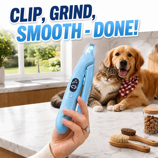 2026 Upgraded 2-In-1 Pet Nail Clipper & Grinder with Smart 2-Speed Display, Rechargeable Eco-Friendly Low Noise Pet Nail Clippers with LED Light & Nail Trapper, Professional Dog Grooming Kit for Dogs Cats #Summervibes #Petlovers